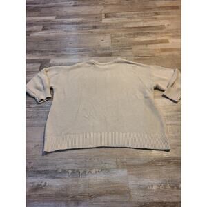 Old navy xl women's cream colored knit sweater 3/4 sleeves